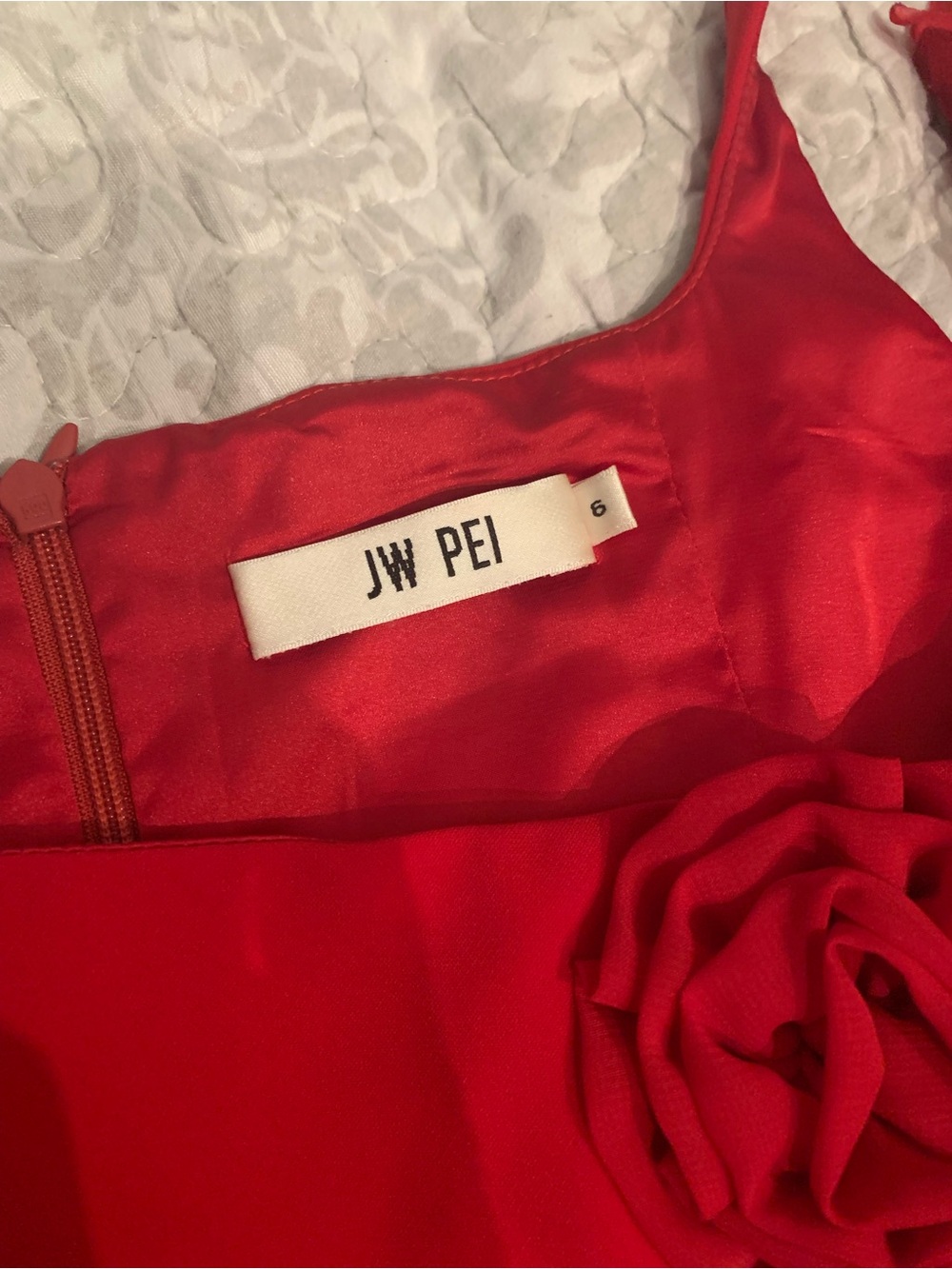 JW PEI Elaina Rosette Applique Mini Dress - Picture 7 of 7